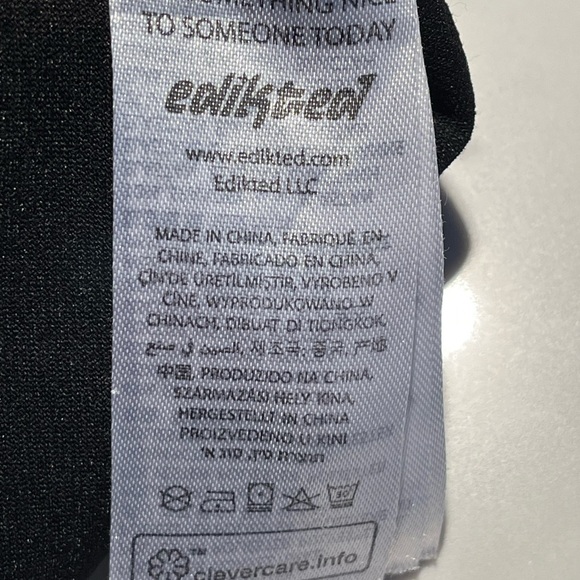 Women’s edikted black faux leather flare jeans. Size small. - Picture 10 of 10
